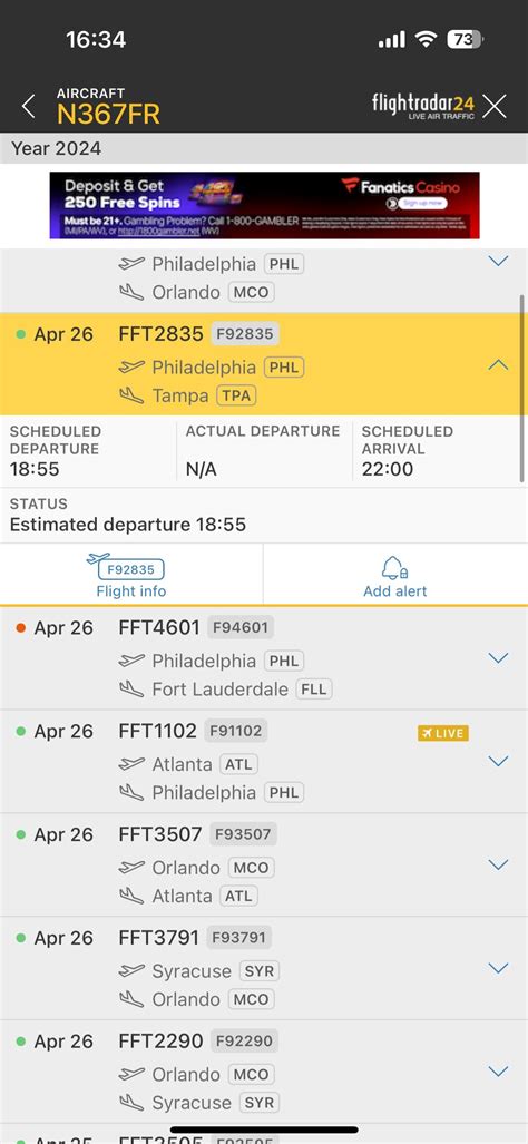 what does scheduled flight fail mean.